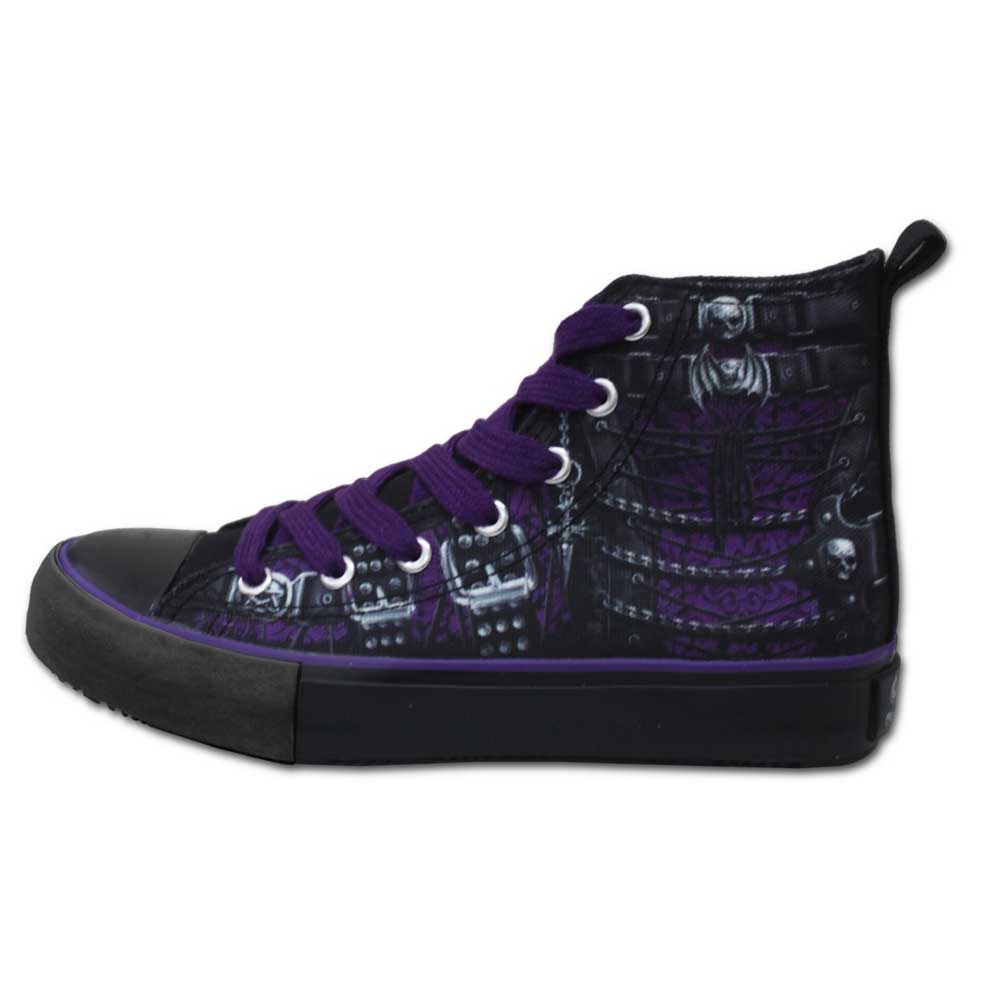 Spiral - WAISTED CORSET Baskets - Noir/Violet